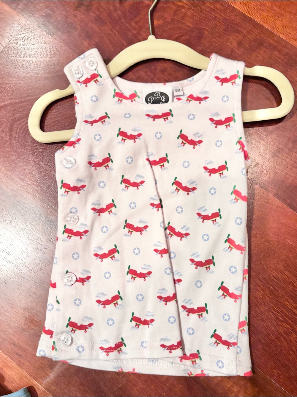 PBJ Knit Airplane Print boys top